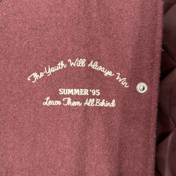 BDG Urban Outfitters True Winner Patched Varsity Jacket Oversized Football - Picture 13 of 16